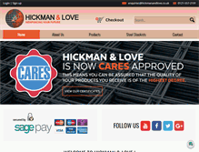 Tablet Screenshot of hickmanandlove.co.uk